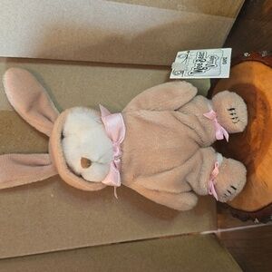 1996 Retired GANZ Wee Bear Village Easter Bunny Rabbit Miniature Plush